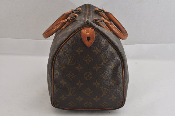 Authentic Louis Vuitton Monogram Speedy 30 Hand Boston Bag M41526 LV 8478M