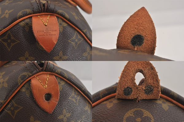 Authentic Louis Vuitton Monogram Speedy 30 Hand Boston Bag M41526 LV 8478M
