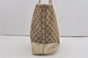 Authentic GUCCI New Britt Shoulder Tote Bag GG Canvas Leather 169946 Brown 8479I