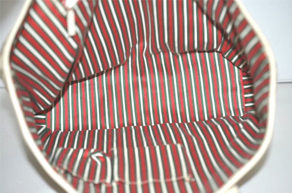 Authentic GUCCI New Britt Shoulder Tote Bag GG Canvas Leather 169946 Brown 8479I