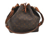 Authentic Louis Vuitton Monogram Petit Noe M42226 Shoulder Drawstring Bag 8479M