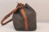 Authentic Louis Vuitton Monogram Petit Noe M42226 Shoulder Drawstring Bag 8479M