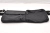 Authentic GUCCI Vintage Waist Body Bag Purse GG Canvas Leather 28566 Black 8480I