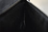 Authentic GUCCI Vintage Waist Body Bag Purse GG Canvas Leather 28566 Black 8480I