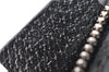 Authentic GUCCI Vintage Waist Body Bag Purse GG Canvas Leather 28566 Black 8480I