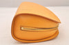 Authentic Louis Vuitton Epi Dauphine MM Pouch Clutch Bag Purse Yellow Junk 8480M