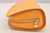 Authentic Louis Vuitton Epi Dauphine MM Pouch Clutch Bag Purse Yellow Junk 8480M