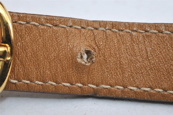 Authentic GUCCI Shoulder Cross Body Bag GG Canvas Leather Khaki Green 8481I