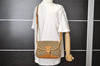 Authentic GUCCI Shoulder Cross Body Bag GG Canvas Leather Khaki Green 8481I