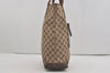 Authentic GUCCI Vintage Shoulder Tote Bag GG Canvas Leather 28892 Brown 8482I