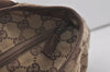 Authentic GUCCI Vintage Shoulder Tote Bag GG Canvas Leather 28892 Brown 8482I