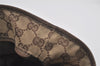 Authentic GUCCI Vintage Shoulder Tote Bag GG Canvas Leather 28892 Brown 8482I