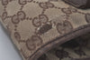 Authentic GUCCI Vintage Shoulder Tote Bag GG Canvas Leather 28892 Brown 8482I