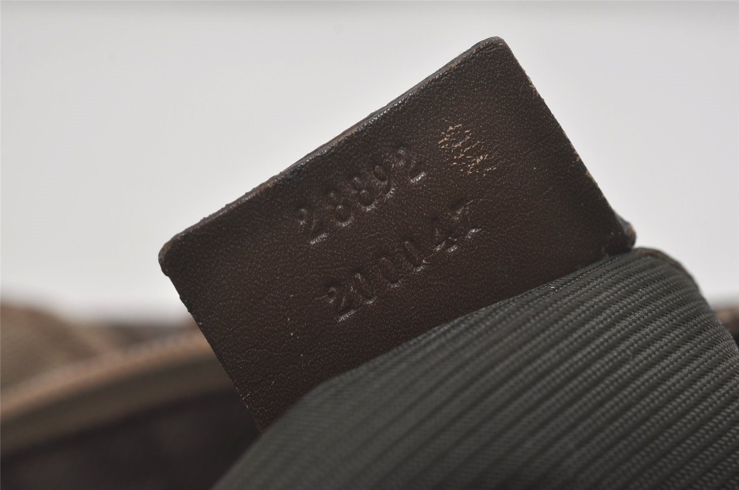 Authentic GUCCI Vintage Shoulder Tote Bag GG Canvas Leather 28892 Brown 8482I