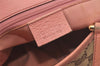 Authentic GUCCI Eclipse Shoulder Tote Bag GG Canvas Leather 120840 Brown 8483I