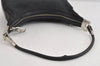 Authentic GUCCI Vintage Shoulder Bag Purse GG Canvas Leather 0013812 Black 8484I
