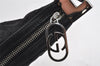 Authentic GUCCI Vintage Shoulder Bag Purse GG Canvas Leather 0013812 Black 8484I