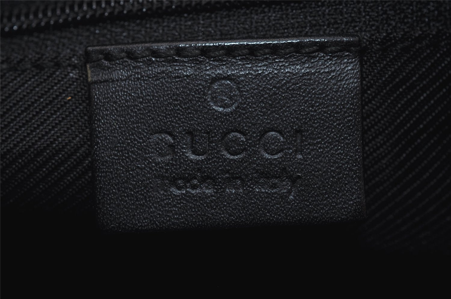 Authentic GUCCI Vintage Shoulder Bag Purse GG Canvas Leather 0013812 Black 8484I