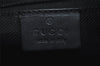 Authentic GUCCI Vintage Shoulder Bag Purse GG Canvas Leather 0013812 Black 8484I