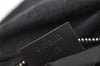 Authentic GUCCI Vintage Shoulder Bag Purse GG Canvas Leather 0013812 Black 8484I