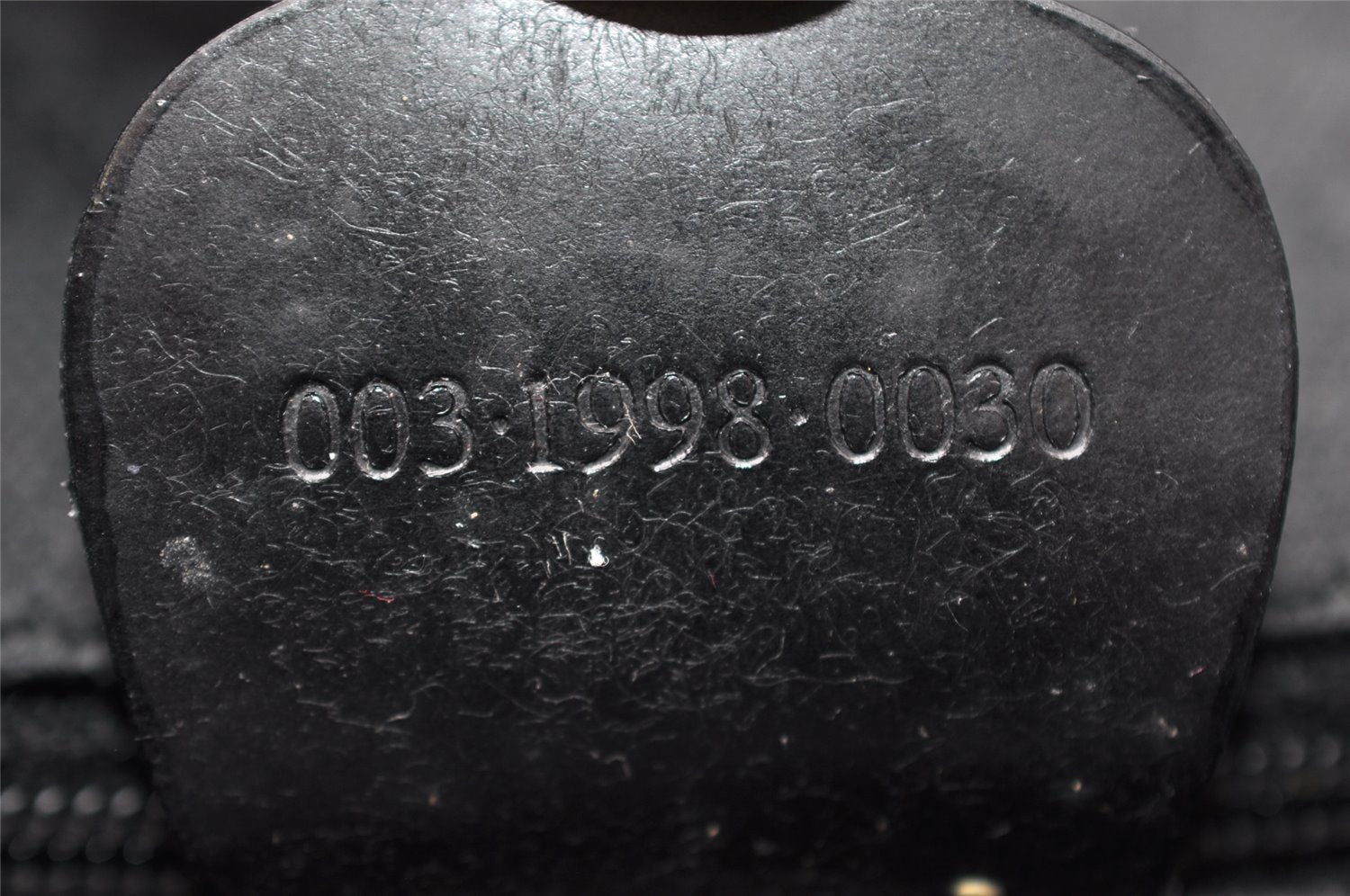 Authentic GUCCI Vintage Bamboo Backpack Nylon Leather Black 8485I