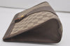 Authentic GUCCI Web Sherry Line Clutch Hand Bag Purse GG PVC Leather Brown 8486I