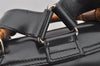 Authentic GUCCI Bamboo Vintage Drawstring Backpack Nylon Leather Black 8487I