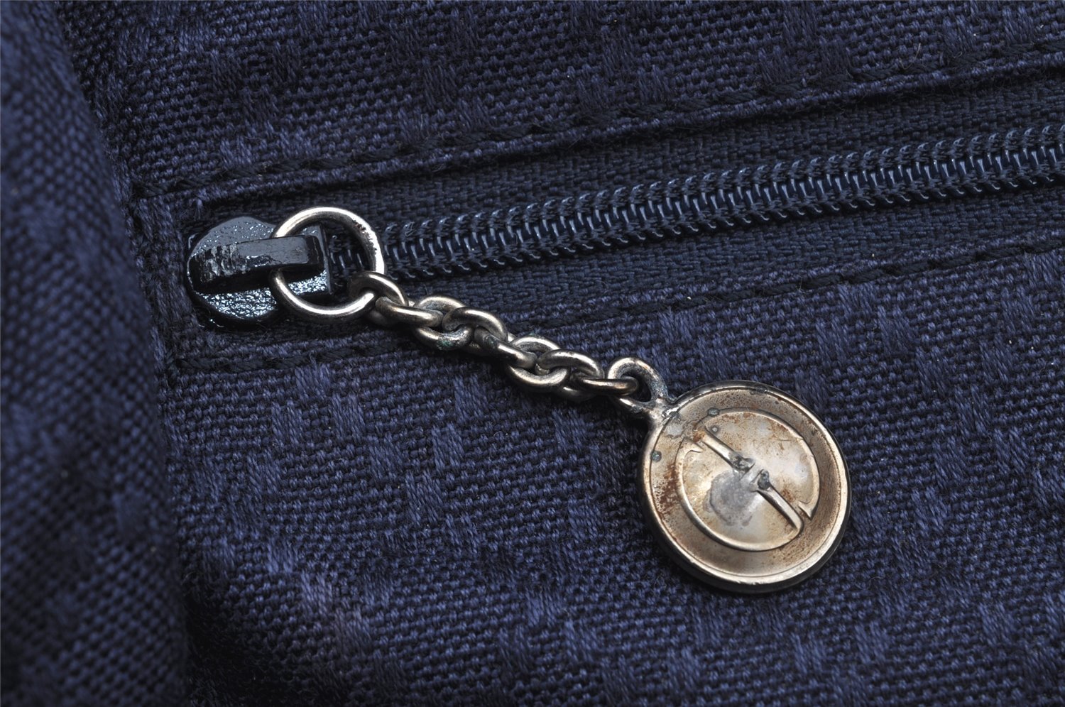 Authentic GUCCI Bamboo Vintage Drawstring Backpack Nylon Leather Black 8487I