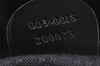 Authentic GUCCI Bamboo Vintage Drawstring Backpack Nylon Leather Black 8487I