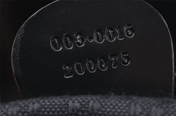 Authentic GUCCI Bamboo Vintage Drawstring Backpack Nylon Leather Black 8487I