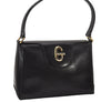 Authentic GUCCI Vintage Shoulder Hand Bag Purse Leather Black 8488I