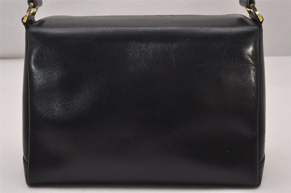Authentic GUCCI Vintage Shoulder Hand Bag Purse Leather Black 8488I