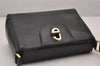 Authentic GUCCI Vintage Shoulder Hand Bag Purse Leather Black 8488I