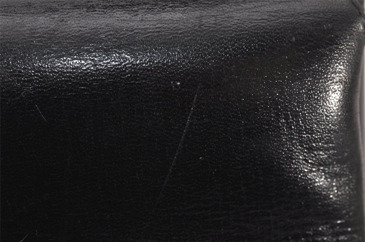 Authentic GUCCI Vintage Shoulder Hand Bag Purse Leather Black 8488I