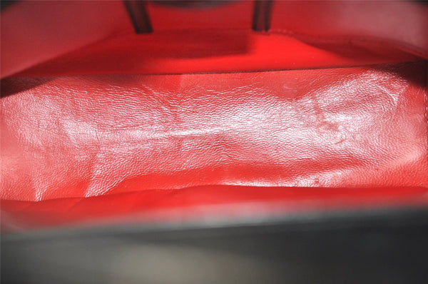 Authentic GUCCI Vintage Shoulder Hand Bag Purse Leather Black 8488I