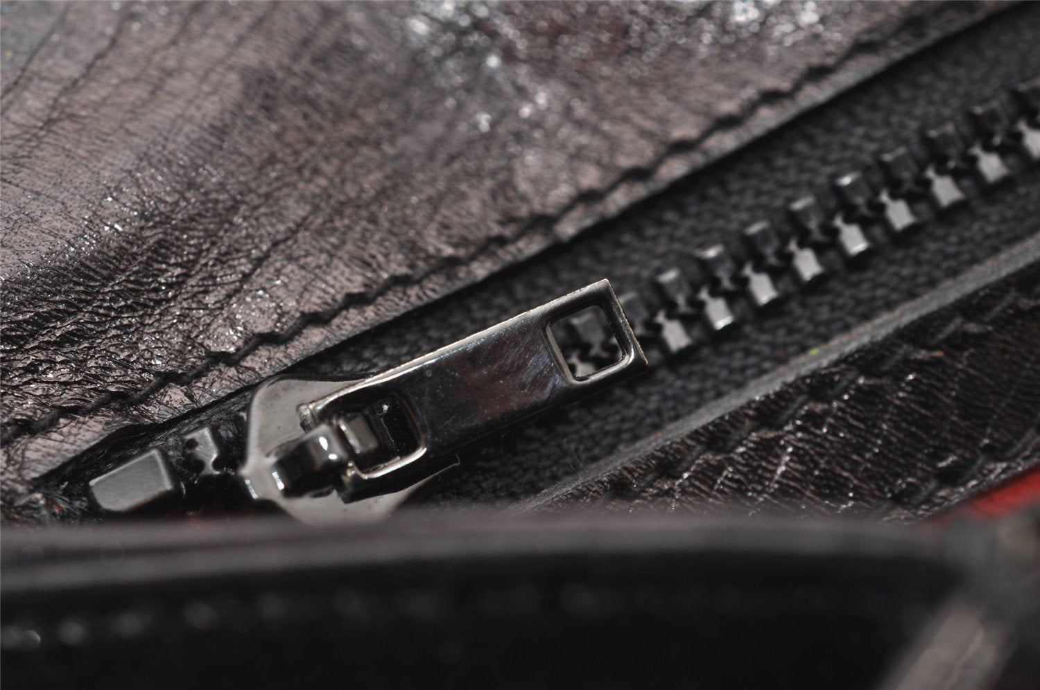 Authentic GUCCI Vintage Shoulder Hand Bag Purse Leather Black 8488I