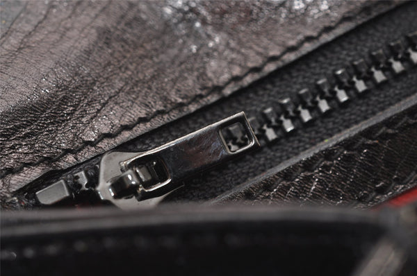 Authentic GUCCI Vintage Shoulder Hand Bag Purse Leather Black 8488I