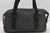 Authentic GUCCI Shoulder Tote Bag Purse GG Canvas Leather 92734 Black 8489I