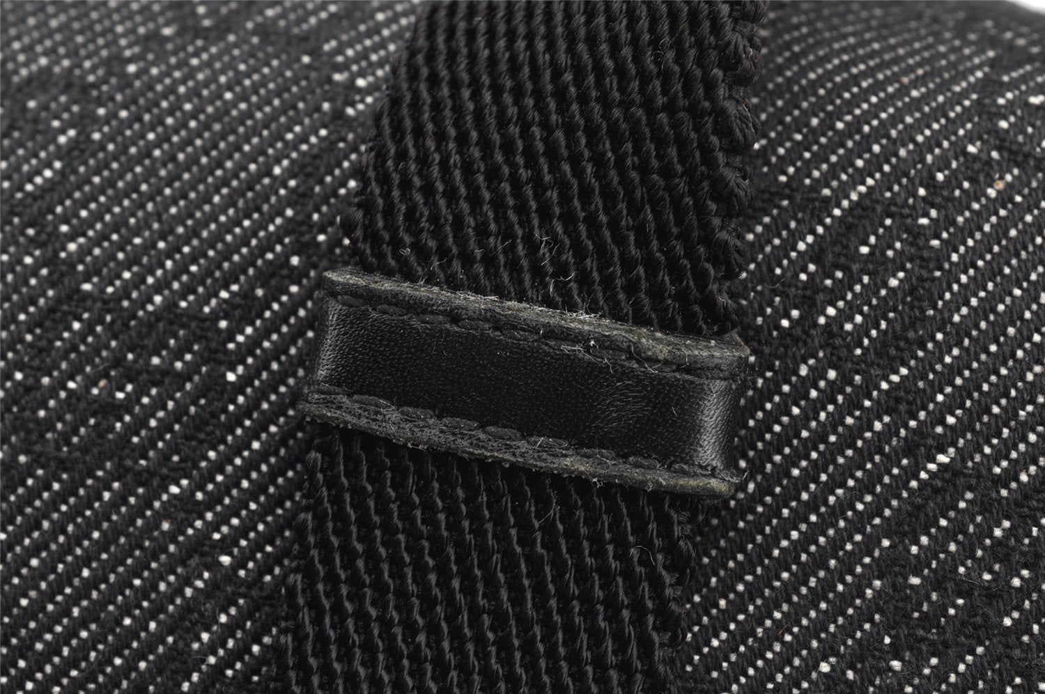 Authentic GUCCI Shoulder Tote Bag Purse GG Canvas Leather 92734 Black 8489I