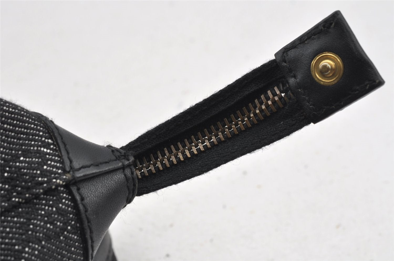 Authentic GUCCI Shoulder Tote Bag Purse GG Canvas Leather 92734 Black 8489I