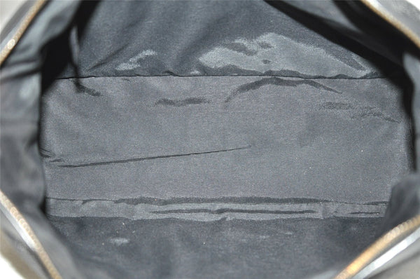 Authentic GUCCI Shoulder Tote Bag Purse GG Canvas Leather 92734 Black 8489I