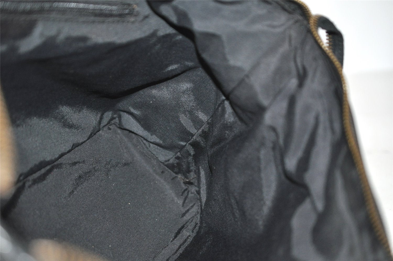 Authentic GUCCI Shoulder Tote Bag Purse GG Canvas Leather 92734 Black 8489I