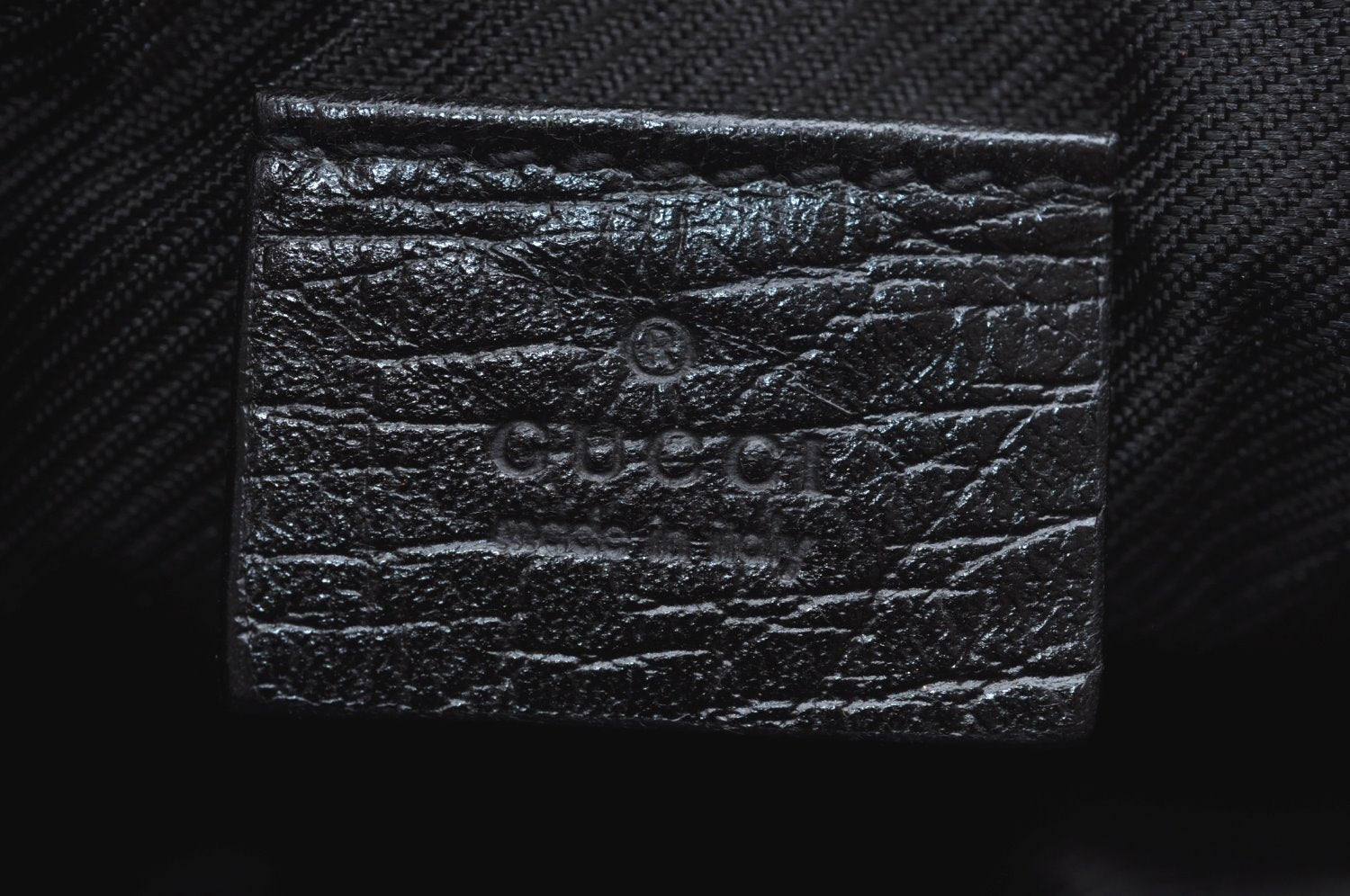 Authentic GUCCI Vintage Hand Bag Pouch Purse GG Canvas Leather 07198 Black 8490I