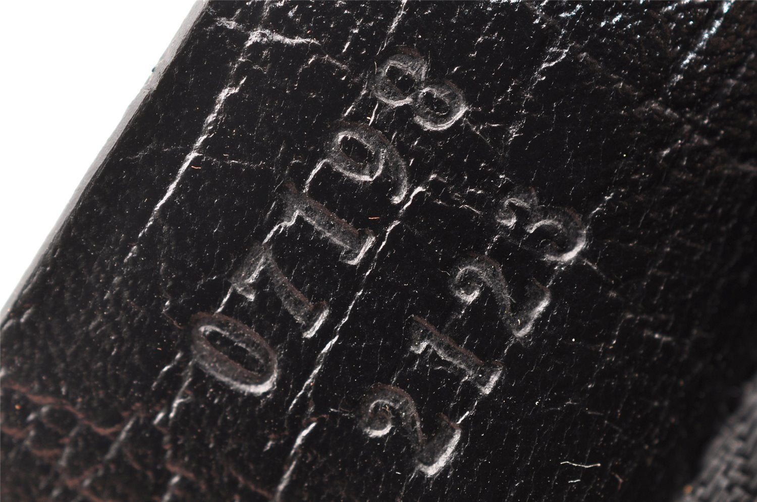 Authentic GUCCI Vintage Hand Bag Pouch Purse GG Canvas Leather 07198 Black 8490I