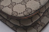 Authentic GUCCI Shoulder Cross Body Bag GG PVC Leather Brown Junk 8491I
