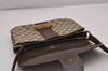 Authentic GUCCI Shoulder Cross Body Bag GG PVC Leather Brown Junk 8491I
