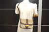 Authentic GUCCI Shoulder Cross Body Bag GG PVC Leather Brown Junk 8491I