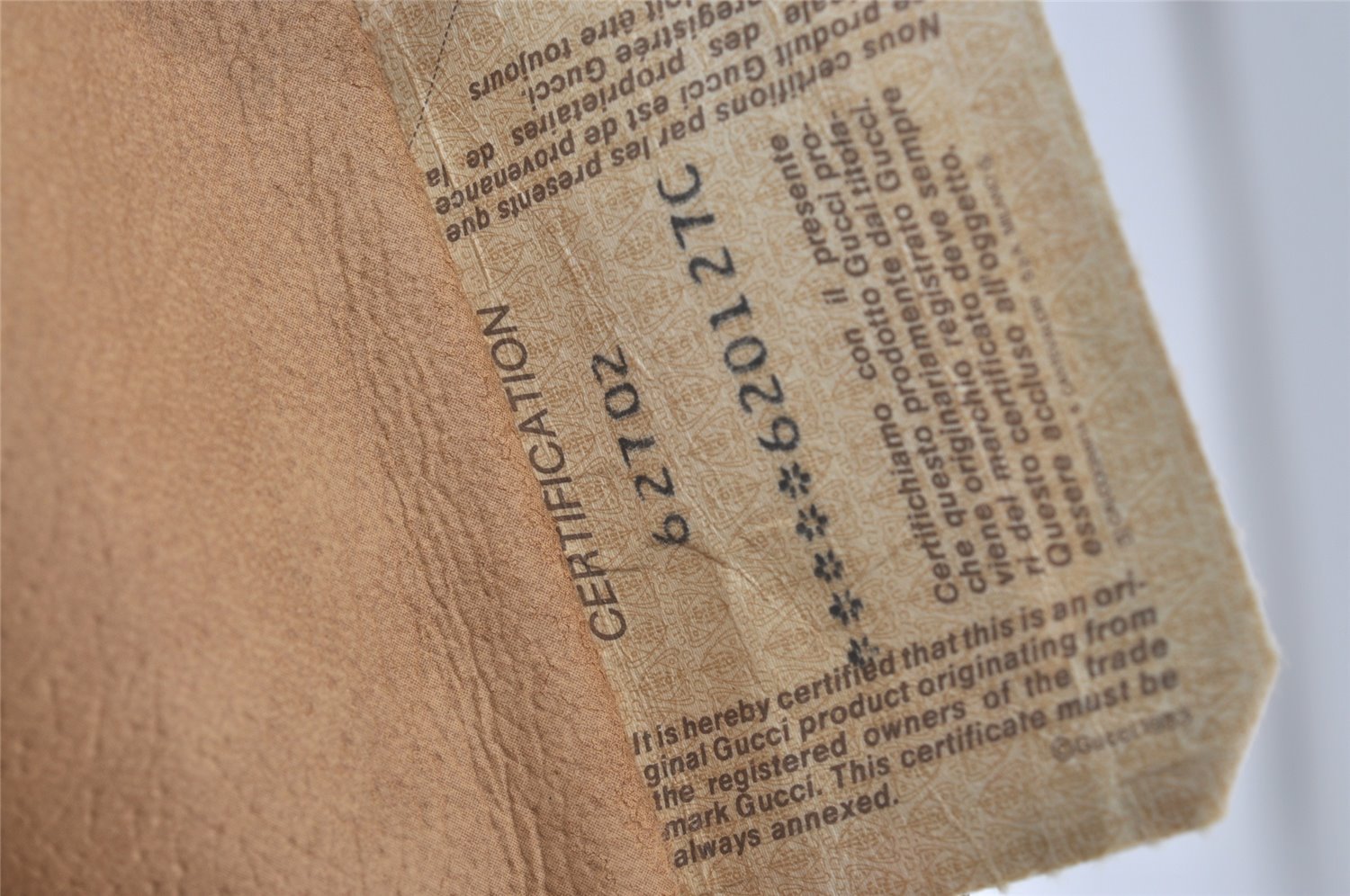 Authentic GUCCI Web Sherry Line Shoulder Cross Bag GG PVC Leather Brown 8492I