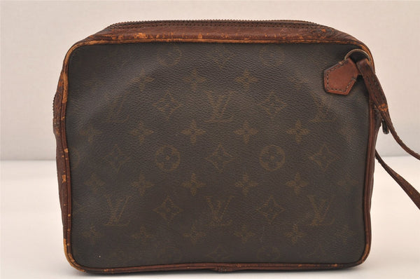 Authentic Louis Vuitton Monogram Pochette Sport Clutch Hand Bag Old Model 8492M