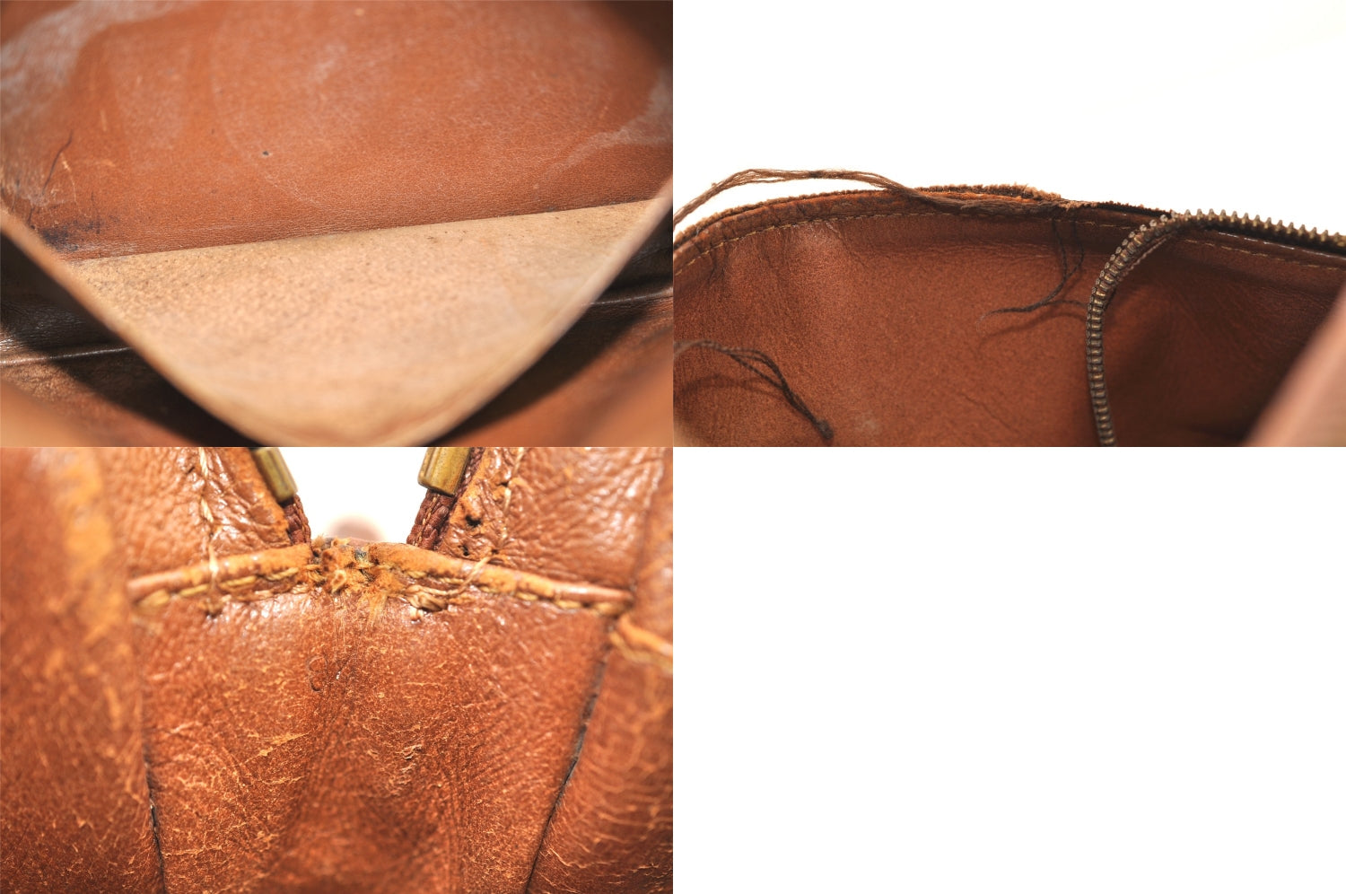 Authentic Louis Vuitton Monogram Pochette Sport Clutch Hand Bag Old Model 8492M